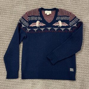 Denim & Supply Ralph Lauren Indian Native American Aztec V-Neck Sweater